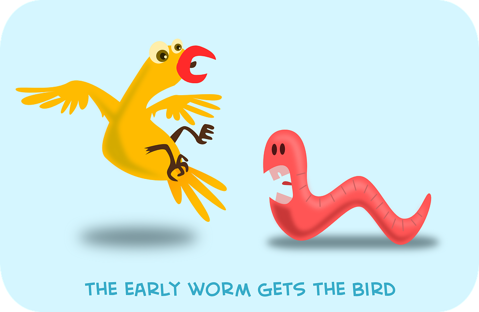 People call me an early bird just because I get up at 6 am every single day. Yes, even on Sunday or during the weekends. Those are the days that you need to get up early because you've got so much time to accomplish things. That's the only time when you're able to really crush your goals.